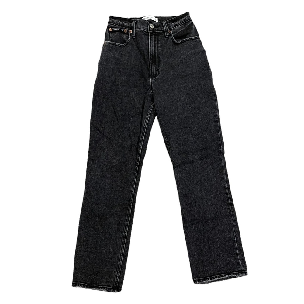 Abercrombie Curve Love Ankle Straight Ultra High-Rise